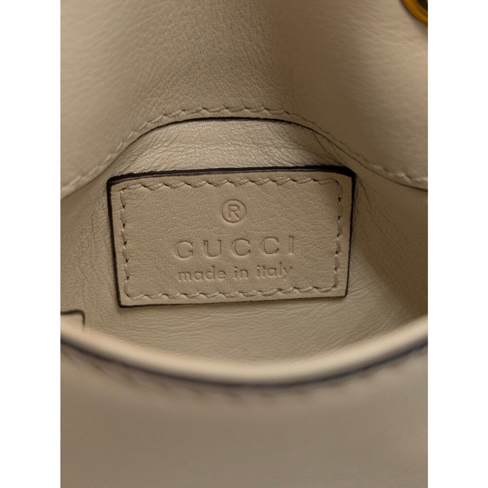 Gucci Cream Leather Blondie GG Mini Crossbody - Picture 7 of 9